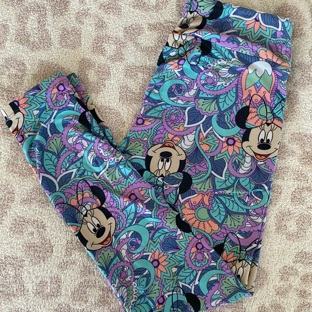 Lularoe unicorn leggings Disney Minnie Mouse